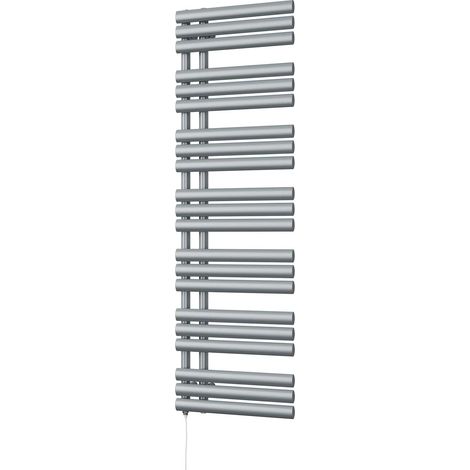 Percival - Silver Electric Towel Rail H1592mm x W500mm 800w Standard (1/3)