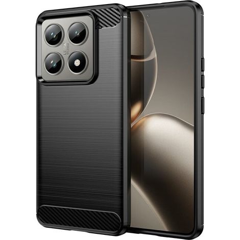Étui pour Xiaomi 14T Pro, carbone, noir (1/5)