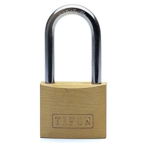 Candado Seguridad 50Mm Arco Largo Llaves Iguales 501 Tifon Laton Ifam
