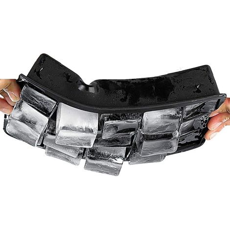 bandejas para cubitos de hielo, molde de silicona de 15 cavidades, sin BPA, apilables, fácil desmoldar, para cócteles de whisky para bebés. (1/5)