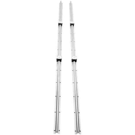 [JAMAIS UTILISÉ] Mophorn Juego de rieles guía lineales , SBR20 2200 mm, 2 rieles guía de 86,6 pulgadas con 4 bloques deslizantes SBR20UU, ideal para máquinas enrutadoras CNC y proyectos de bricolaje