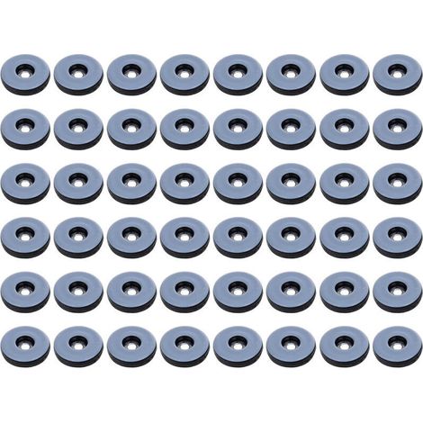Piedini per mobili, confezione da 48 piedini rotondi in teflon per mobili, piedini antivibrazione per mobili, (rotondi) 19 mm (1/4)