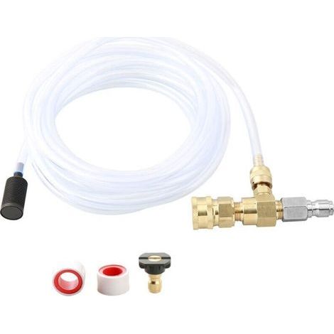 Adjustable chemical injector kit for pressure washer, soap injector, 3/8", Adjustable soap dispenser 4000PSI (1/4)