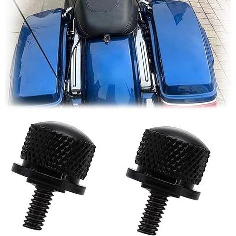 Aluminium Seat Bolts Motorcycle – Look Motorcycle, Black, 1/4"-20 Thread