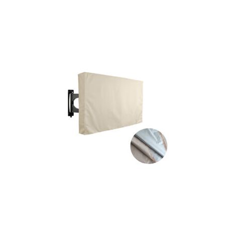 Housse TV en tissu Oxford beige (1/3)