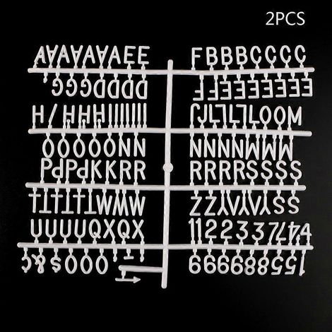 Wechselbare Filzbuchstaben-Nachrichtentafeln Alphabete Wörter Bürozubehör
