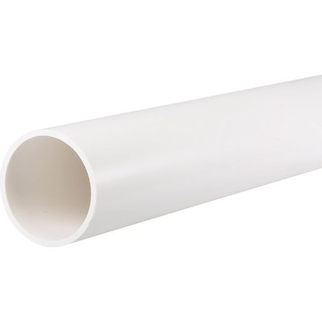 Tuyau Rigide en PVC Rond Tube PVC 45.2mm Diamètre Interne 50mm Diamètre Externe 0.35m Blanc Haut Impact pour Eau Tube Artisanats (1/5)