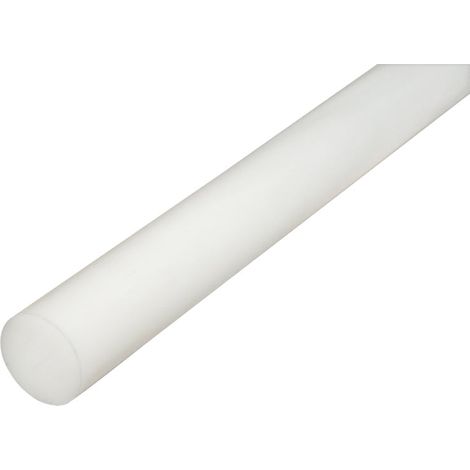 Barra di poliammide PA6 bianca 1000x25mm 0.6 Kg. (1/4)