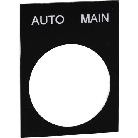 Étiquette de repérage Harmony 30x40mm inscription AUTO-MAIN (ZB2BY2164)
