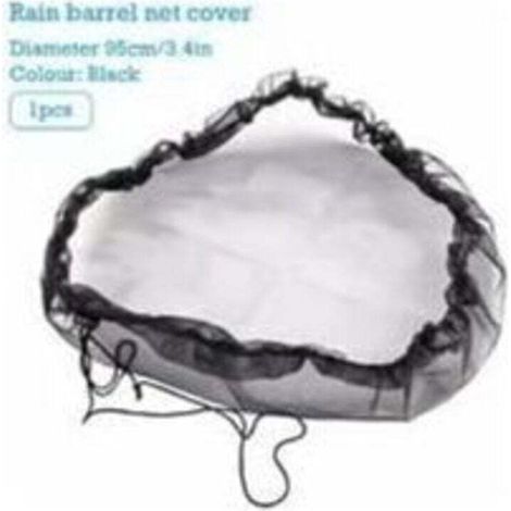 Filet pour Citerne de Pluie Filet de Protection pour Tonneau de Pluie Réglable Filet de Protection Anti-Moustique pour Extérieur Jardin Seaux Feuilles, (1/3)