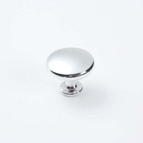 10 pièces poignée de porte d'armoire solide vanité poignée champignon cuisine armoire tiroir diamètre 28MM Chrome poli (1/4)