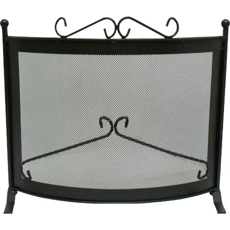 Parascintille Stufa Camino  Ferro Battuto Decorato 60x52h Caminetto (1/2)