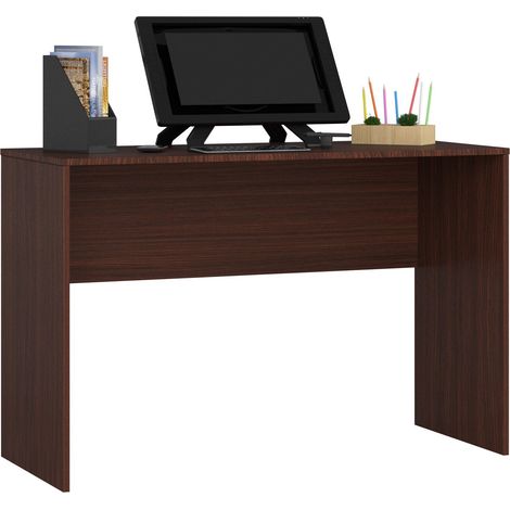 Escritorio AKORD B17 Wenge 120 cm frente en color Wenge 120x50x79 cm (1/4)