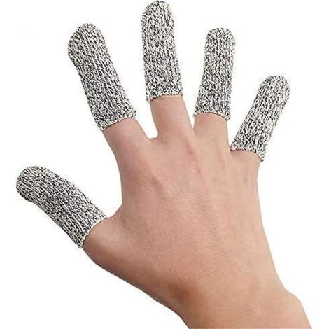 Lot de 5 gants de protection anti-coupure pour les doigts, résistants aux doigts et aux doigts (1/5)