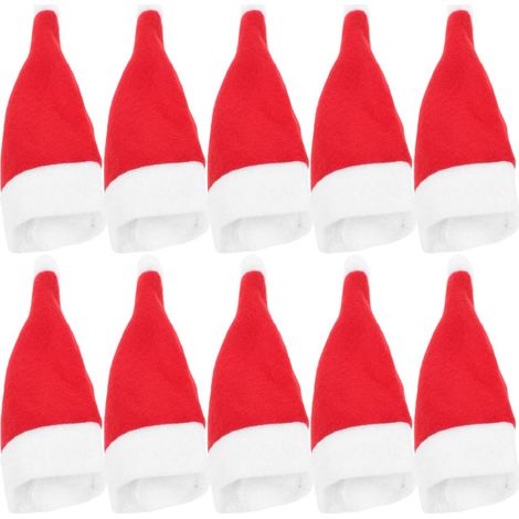 24 Stück Weihnachten Besteckhalter Küchenbesteck: Weihnachtsmann Mini MüTzen Dekorative WeihnachtsmüTze FüR Weinflaschen Besteck & Tischdekoration