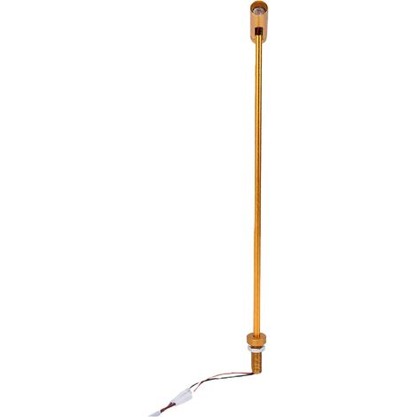 Éclairage pour vitrine à bijoux, hauteur réglable, projecteur LED en alliage d'aluminium doré (blanc chaud 3000K) (1/5)
