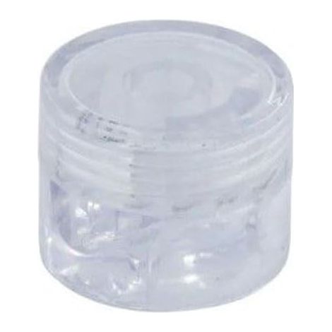 Lot de 5 serre-câbles transparents 19 x 18 mm, parfaits pour organiser les câbles et améliorer l'esthétique dans les environnements domestiques et professionnels. (1/4)