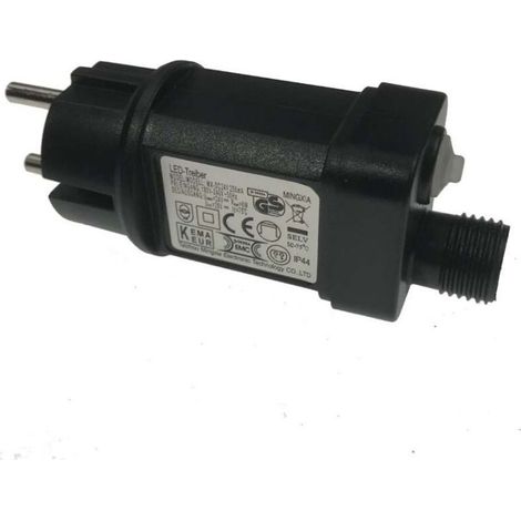 Transformateur de couronne de LED 31V 6W IP44 multifonction, chaîne de lumière colorée, transformateur basse tension enfichable solaire (1/5)