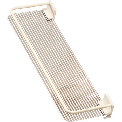 Badezimmerregal, cremeweiß, geeignet für Bad und Küche, 50 x 10 x 4 cm (1/4)