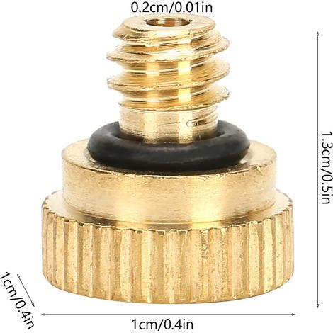 10 Pièces Buse de Pulvérisation Basse Pression 0.2mm pour Brumisation et Refroidissement (1/5)