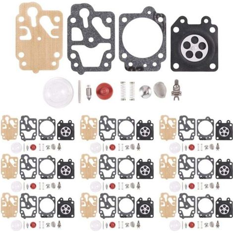 Kit de Réparation Carburateur 10 Pièces pour Taille-Herbe et Débroussailleuse Modèles 26 32 34 40-5 44-5 (1/4)