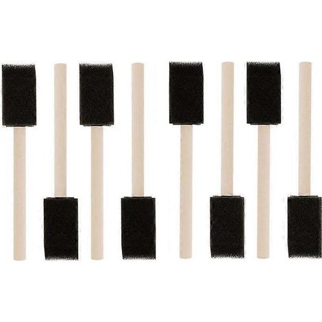 Lot de 50 pinceaux en mousse, tailles assorties, pour les travaux manuels et les projets de peinture, durables et légers. (1/4)