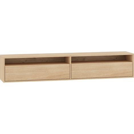 Selsey Heggers - Mueble TV con dos puertas abatibles y huecos - 180 cm (1/5)