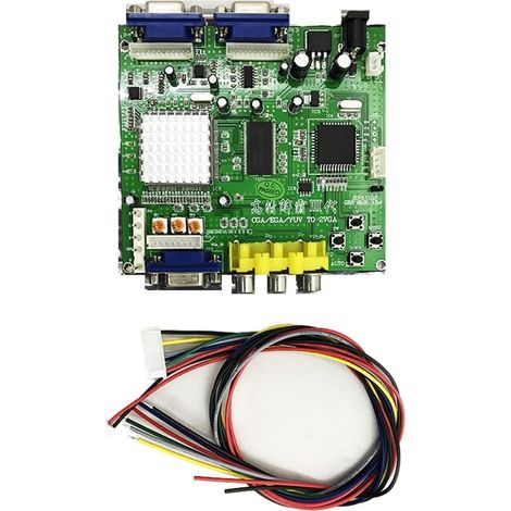 Nouvelle Carte de Conversion Vidéo HD RGB/CGA//YUV Vers VGA pour D'Arcade HD9800/GBS8200 pour Moniteur CRT LCD PDP (1/5)