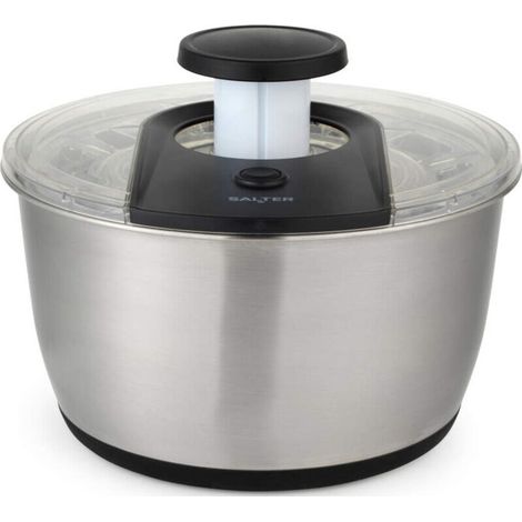 Centrifugadora de ensalada Salter BW14097 de 6 litros, color plata. (1/3)