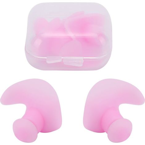 Bouchons d'Oreille en silicone, étanches et Anti-Poussière, rose - pratique - robuste - durable (1/2)