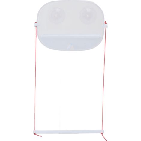 Mangeoire à oiseaux transparente pour fenêtre avec ventouses pour l'extérieur (1/5)