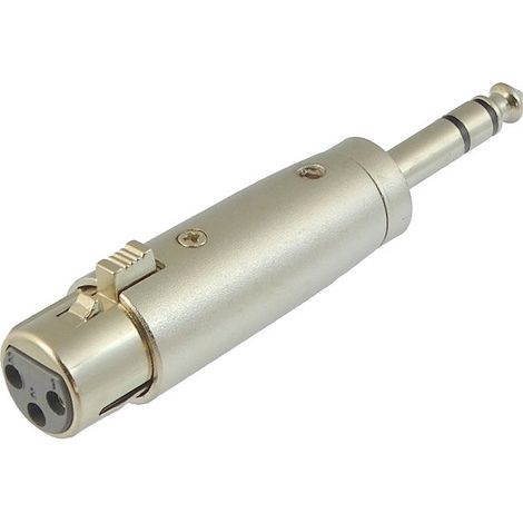 Adaptateur prise XLR - prise jack stéréo 6,3 mm