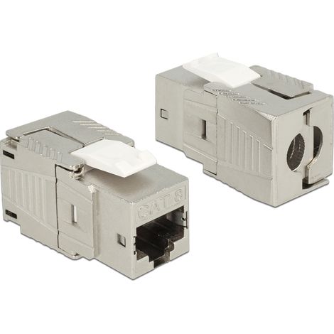 Delock hembra RJ45 para mÃ³dulo Keystone Cat.8.1 sin herramientas