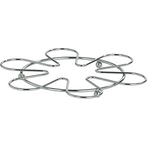Artex Suministro delgado línea redonda de metal cromado 22 cm