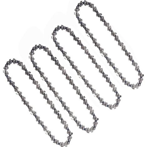 Lot de 4 chaînes de tronçonneuse (6 pouces / 15 cm) – Compatibles avec les mini-tronçonneuses électriques sans fil – 37 maillons entraîneurs (1/5)
