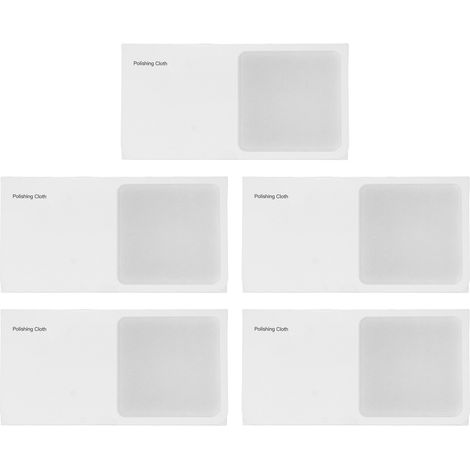Juego de 5 paños de microfibra grises para pulir y limpiar pantallas de teléfonos móviles y ordenadores. (1/5)