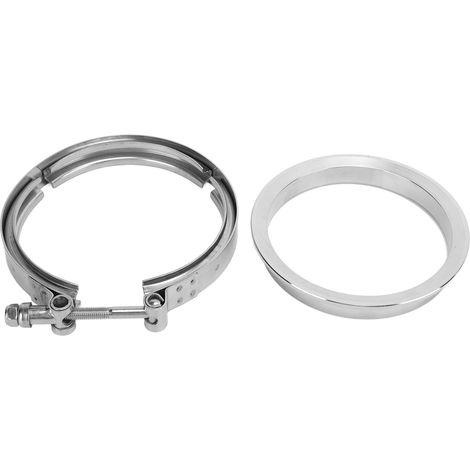 Bride de fixation pour downpipe 5,75 pouces, remplacement compatible turbos Borg Warner S400 S480 S463 S467 T6, collier d'étanchéité en acier, kit de montage universel. (1/5)