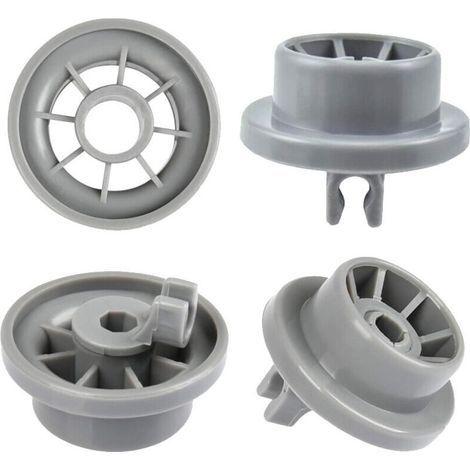Ruedas para lavavajillas para la cesta inferior – Juego de 4 ruedas compatibles con la pieza Siemens/Bosch número 165314, plástico reforzado.