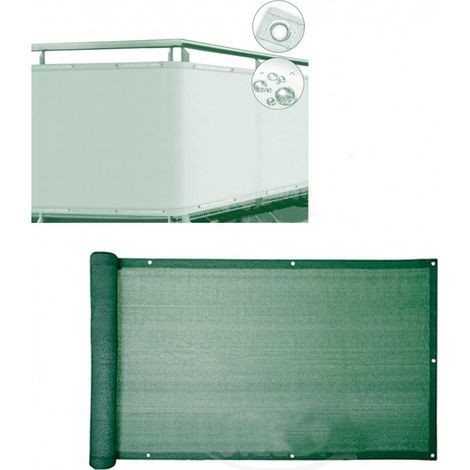 Telo Balcone Frangivista Stars Rafia/Nylon Verde Gr/Mq 160 H.Cm 90 L.Mt 6 - 1 Pz (1/3)