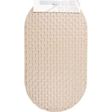 Trade Shop - Tappeto Per Doccia Antiscivolo 68 X 38 Cm Tappetino Vasca Da Bagno Beige 54075 - (1/2)