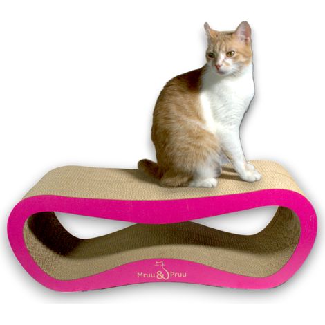 Rascador para gatos Leon  rosa  78x28x24 cm  MruuPruu (1/5)