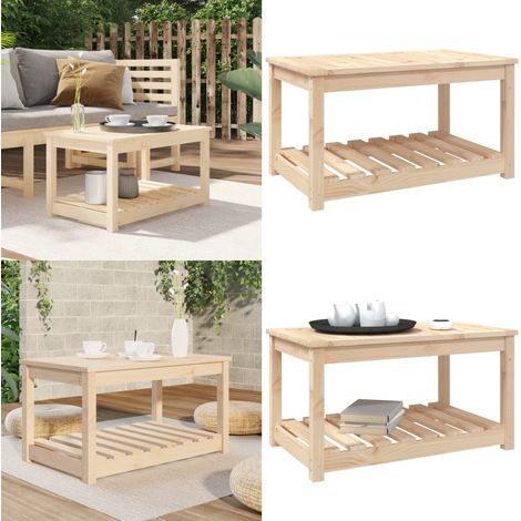 Table de jardin 82,5x50,5x45 cm bois massif de pin - Table De Jardin - Table Extérieure - Mobilier De Jardin - Table En Bois - Table Rustique - Home & Living (1/5)