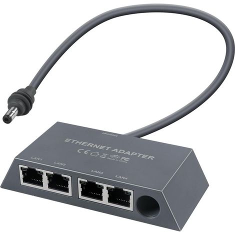 4-Port-Ethernet-Adapter für Starlink Gen 3 und Mini – Kompatibel mit externen kabelgebundenen Netzwerken, robustes ABS-Kunststoffgehäuse (1/5)