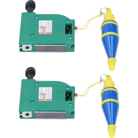 2 Pièces Marteau Magnétique à Fil Vert avec Ligne de Plomb en Acier Allié Outils de Mesure Verticaux 5 Mètres (1/5)