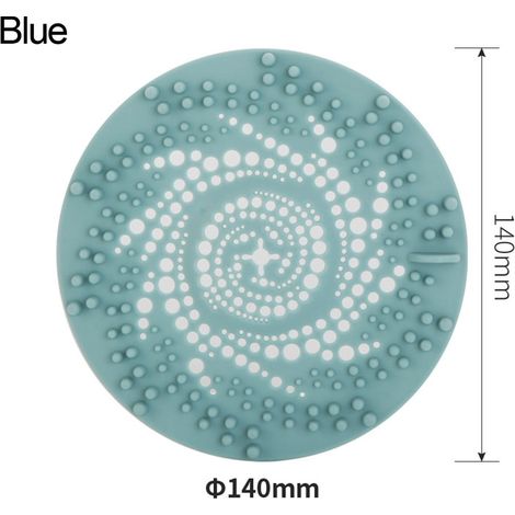 Filtre De Drain En Silicone - 13,6 X 13,6 X 1 Cm - Pour Évier Cuisine Salle De Bain Douche - 1 Pièce (1/3)
