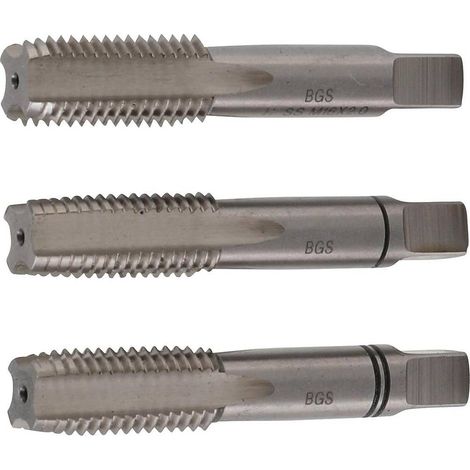 Jeu de Tarauds et Filière M16 x 2,0 - HSS-G, 3 pcs - Précision et Durabilité, Acier, Pro - D-Work