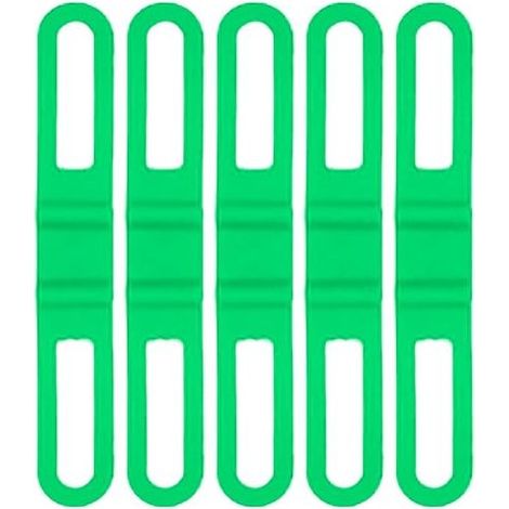 Bandes Élastiques - Silicone - Pour Fixation Lampe Vélo - Compatible VTT Route Vélo Pliant - Lot De 5 (1/3)
