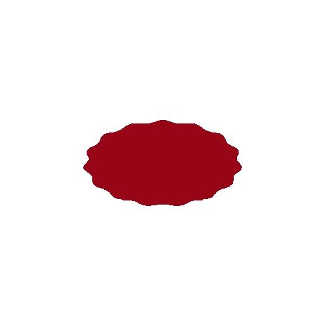 Etichetta per barattolo 5,5x3 cm per conserve, rosso scuro opaco (1/2)