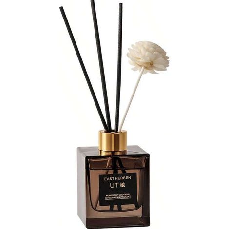 Diffuseur de parfum Gardénia 200ml sans flamme, brumisateur d'ambiance pour intérieur, décoration maison et hôtel, encens végétal expansé longue tenue (1/3)