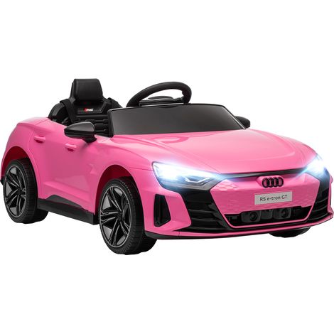 12V Audi RS E-tron GT pinkes elektrisches Kinderauto - Fernbedienung für Eltern, Sound- und Lichteffekte, Premium-Spielzeugfahrzeug.